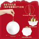 Zubebe 12 Pcs Large Christmas Ball Ornaments 6" Giant Plastic Christmas Ball Outdoor Hanging Decorations UV and Water Resistant Ball for Holiday Party Decorations Christmas Tree (White)