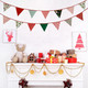 Zwiebeco 32Ft Christmas Pennant Banner Fabric Triangle Flags Garland Red Green White Cotton Bunting Banner for Xmas Party Birthday Wedding Christmas Year Fireplace Home Garden Outdoor Decorations Zwiebeco 32Ft Christmas Pennant Banner Fabric Triangle Flags Garland Red Green White Cotton Bunting Banner for Xmas Party Birthday Wedding Christmas Year Fireplace Home Garden Outdoor Decorations