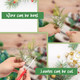ZYP 40Pcs Artificial Pine Needles Branch,Christmas Faux Pine Needle,Artificial Faux Cedar Branch,Fake Greenery Pine Picks for Craft DIY Christmas Embellishing and Home Garden Decoration