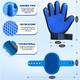 2Pcs Dog Washing Gloves For Bathing And Dog Bath Brush, Pet Grooming Gloves For Dogs, Cats And Horses With 185 Silicons Tips Suitable For Hands Sized Medium And Large (Blue)