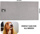 Microfiber Pet Towel - Dog Towel Super Absorbent Large Microfiber Drying Bath Towel For Dogs & Cats, 40X20 Inches, Quick Drying, Lightweight Dog Bath Towel Wrap, Gray
