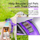 Adventuremore Dog Harness For Large Dogs No Pull With Qr Code Dog Tag, Adjustable Reflective Breathable Dog Vest Harness With Easy Control Front Clip Handle For Training Walking Xxl Purple