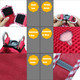 Premium Denim Dog Harness And Leash Set, Step In, Breathable Mesh, Lightweight, Reflective Vest Harness - For Small Dogs (Red, S) Premium Denim Dog Harness And Leash Set, Step In, Breathable Mesh, Lightweight, Reflective Vest Harness - For Small Dogs (Red, S)