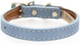Luxury Italian Leather Tuscany Dog Collar - Light Blue - 10