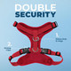 Voyager Step-In Lock Dog Harness W Reflective Dog Leash Combo Set With Neoprene Handle 5Ft - Supports Small, Medium And Large Breed Puppies/Cats By Best Pet Supplies - Red, Xl
