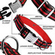 Black Rhino - The Hybrid Striped Dog Collar (Medium) For Medium Large Breeds Heavy Duty Soft Padded Neoprene - Reflective & Adjustable - Matching Leashes Sold Separately Black Rhino - The Hybrid Striped Dog Collar (Medium) For Medium Large Breeds Heavy Duty Soft Padded Neoprene - Reflective & Adjustable - Matching Leashes Sold Separately