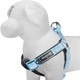 Blueberry Pet Soft & Comfy 3M Reflective Step-In Pastel Color Padded Dog Harness, Chest Girth 23.5 - 29.5, Baby Blue, Large, Adjustable Harnesses For Dogs