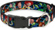 Buckle-Down Plastic Clip Collar - Toy Story Characters Running2 Denim Rays - 1.5 Wide - Fits 16-23 Neck - Medium