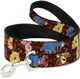 Buckle-Down Pet Leash - Winnie The Pooh Character Poses - 4 Feet Long - 1.5 Wide