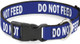 Dog Collar Plastic Clip Pet Quote Do Not Feed Navy White 15 To 26 Inches 1.0 Inch Wide Dog Collar Plastic Clip Pet Quote Do Not Feed Navy White 15 To 26 Inches 1.0 Inch Wide
