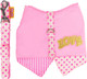Pink Love Polka Dot Choke Harness With Leash, Medium, Pink