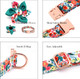 Girl Dog Collar And Leash Set, Soft Adjustable Dog Collar With Detachable Flower And Safety Buckle, Dog Collar For Large Dogs, Fit Necks: 13.4’’-21.7’’, Daluz (Collar+Leash 2Pcs)