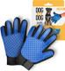 Dog For Dog Grooming Gloves For Dogs - Dog Washing Gloves For Gentle Deshedding Pet Hair Remover And Dog Glove Brush For Shedding & Massage Of Long & Short Hair With 260+ Tips Pets 2 Pack (Blue)