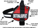 Doggie Stylz Emotional Support Dog Vest With 2 Hook And Loop Removable Emotional Support Animal Patches, Reflective Lightweight Cool Soft Adjustable K9 Harness (Girth 12”- 16 Red) Doggie Stylz Emotional Support Dog Vest With 2 Hook And Loop Removable Emotional Support Animal Patches, Reflective Lightweight Cool Soft Adjustable K9 Harness (Girth 12”- 16 Red)
