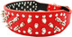 Dogs Kingdom Red Faux Leather Spiked Studded Dog Collar 2 Wide Pet Collar Pitbull Boxer Dogs Kingdom Red Faux Leather Spiked Studded Dog Collar 2 Wide Pet Collar Pitbull Boxer