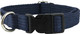 Cotton Web Adjustable Dog Collar 4 Sizes Blue (Medium: Neck: 14-19 Width: 3/4)