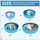 een Foldable Dog Pool, Collapsible Hard Plastic Dog Swimming Pool, Portable Bath Tub For Pets Dogs And Cats, Leakproof Pvc Pet Wading Pool For Indoor And Outdoor, S - 32 X 8 Inches