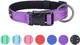 Excellent Elite Spanker Reflective Dog Collar Classic Soft Padded Breathable Nylon Adjustable Pet Collar With Quick Release Buckle For Boy Girl Male Female Puppies Small Medium Large Dogs(Purple-M)