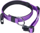 Excellent Elite Spanker Reflective Dog Collar Classic Soft Padded Breathable Nylon Adjustable Pet Collar With Quick Release Buckle For Boy Girl Male Female Puppies Small Medium Large Dogs(Purple-M)