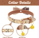 Expawlorer Puppy Collar And Leash Set - Embroidery Pawprints Plaid Dog Collar And Dog Leash No , Bow Tie And Bandana Dog Collar With Bell, Collar And Leash For Dogs Cats Outdoor Walking, Blue S Expawlorer Puppy Collar And Leash Set - Embroidery Pawprints Plaid Dog Collar And Dog Leash No , Bow Tie And Bandana Dog Collar With Bell, Collar And Leash For Dogs Cats Outdoor Walking, Blue S