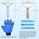 Gjease Cat Grooming Glove Brush,Pet Hair Remover Tool,Reusable Dog Hair Fur Remover For Carpet,Furniture,Couch,Clothes,Eco-Friendly And High Efficiency Tangles,Promote Circulation