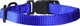 Hamilton Adjustable Nylon Dog Collar, Blue, 3/8 X 7-12