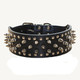Leather Spiked Studded Medium & Large Dog Collars, Harnesses & Leashes 3Pcs Matching Set For Pit Bull,Mastiff, Boxer, Bull Terrier(Black,L) Leather Spiked Studded Medium & Large Dog Collars, Harnesses & Leashes 3Pcs Matching Set For Pit Bull,Mastiff, Boxer, Bull Terrier(Black,L)