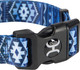 Hooey Nomad Dog Collar, Durable Polyester Webbing Collar With Graphic-Inspired Print, Ombre Aztec, Small