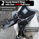 Dog Harness For Small Dogs No Pull, Reflective Dog Vest With Soft Leather Padded Handle, 2 Metal Leash Clips & Extended Chest Padded For Outdoor Adventure, Hunting, And Everyday Purple (Xs)