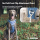 No Escape Dog Harness, Escape Proof Harness, Fully Reflective Harness With Padded Handle, Breathable, Durable, Adjustable Vest For Medium Dogs Walking, Training, And Running Gear (Teal,M)