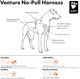 Hurtta Venture No-Pull Dog Harness, Buckthorn, 32-40 In