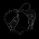 Icefang Gn8 Tactical Dog Harness With 4X Metal Buckles For Small Sized Dogs,Reflective In Training Walking K9 Vest,No-Pull Front Leash Clip,Adjustable Pet Harness (Black, Small (Pack Of 1))
