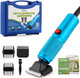 Pet Grooming Clippers 200W Luzrise (118'' Power Cord Plug-In, Stepless Speed Control, Low Noise 50Db, Heavy-Duty Commercial Grade, With Extra Blade & 2 Guide Combs Of 4 Sizes, For Dog, Cat And More)