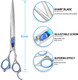 8'' Straight Dog Grooming Scissors Professional Dog Shears For Grooming Japan 440C Stainless Steel Sharp Smooth Heavy Duty Pet Grooming Scissors