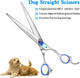 8'' Straight Dog Grooming Scissors Professional Dog Shears For Grooming Japan 440C Stainless Steel Sharp Smooth Heavy Duty Pet Grooming Scissors