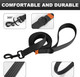 Lynxking Dog Training Leash Double Handle Dog Leash Heavy Duty 6Ft Webbing 2 Padded Handles Leash Long Reflective Safety Walking Lead For Small Medium Large Dogs