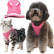 Dog Harness And Leash Set - Small Medium Dogs Harness,Brathable Step-In Harness For Cat(Red Xs)