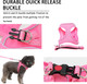 Dog Harness And Leash Set - Small Medium Dogs Harness,Brathable Step-In Harness For Cat(Red Xs)