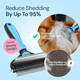 Malsipree Dog Grooming Brush For Shedding - 2 In 1 Deshedding Tool And Undercoat Rake For Long And Short Haired Dogs With Double Coat - Dematting Comb And Pet Hair Deshedder Supplies (Large, Blue)