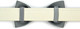 Martha Stewart Leather Bow Tie Buckle Collar For Dogs, Grey, Size 20