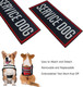 2 Pack Service Dog Patches For Harness, Tags With Hook And Loop Patches Red Border For Vests And Harnesses For Dog In Training, Service Dog, Emotional Support 2 Pack Service Dog Patches For Harness, Tags With Hook And Loop Patches Red Border For Vests And Harnesses For Dog In Training, Service Dog, Emotional Support