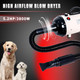 Dog Hair Dryer High Velocity Professional Dog Blow Dryer With Adjustable Speed Dog Pet Grooming Dryer Blower With 4 Nozzle 2 Blow Temperature（White