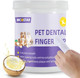 Dog Teeth Cleaning Wipes, Teeth Cleaning Finger Wipes For Dogs & Cats, Dog Dental Care Finger Wipes, Disposable Gentle Cleaning & Gum Care Pet Teeth Cleaning Wipes,Freshens Breath (60 Pcs)