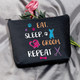 Dog Groomer Pet Grooming Makeup Bag Eat Sleep Groom Repeat For Dog Stylist Dog Salon (Sleep Groom Bag) Dog Groomer Pet Grooming Makeup Bag Eat Sleep Groom Repeat For Dog Stylist Dog Salon (Sleep Groom Bag)