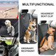 1 Packs Removable Dog Seat Belt Harness For Car, 3 In 1 Pet Dog Car Seatbelt Leash, Retractable Restraint Secures To Vehicle Headrest & Adjustable Reflective Dog Seatbelt Tether