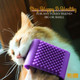 Mimu Silicone Pet Brush - Purple Deshedding Brush For Routine Deep Cleaning And Massaging Wet Or Dry Dog Shedding Tool