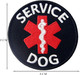 Medical Service Dog Patch, Round Embroidered Tactical Patch With Hook & Loop For Dog Harness Vest Collar Medical Service Dog Patch, Round Embroidered Tactical Patch With Hook & Loop For Dog Harness Vest Collar