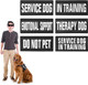 Embroidered Dog Vest Patches With Hook And Loop, 6Pcs Removable Tactical Black Hook And Loop Patch For Dog Harness Service Dog Badge In Training Embroidered Dog Vest Patches With Hook And Loop, 6Pcs Removable Tactical Black Hook And Loop Patch For Dog Harness Service Dog Badge In Training