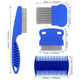 Cat Dog Flea Comb, Pet Tear Stain Remover Comb Set Pet Dog Cat Grooming Comb (4 Pieces)