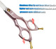 6.5'' Small Curved Dog Grooming Scissors Professional Trimming Shears With Ultra-Lightweight Offset Handle 440C Stainless Steel Pet Scissors For Face And Paws